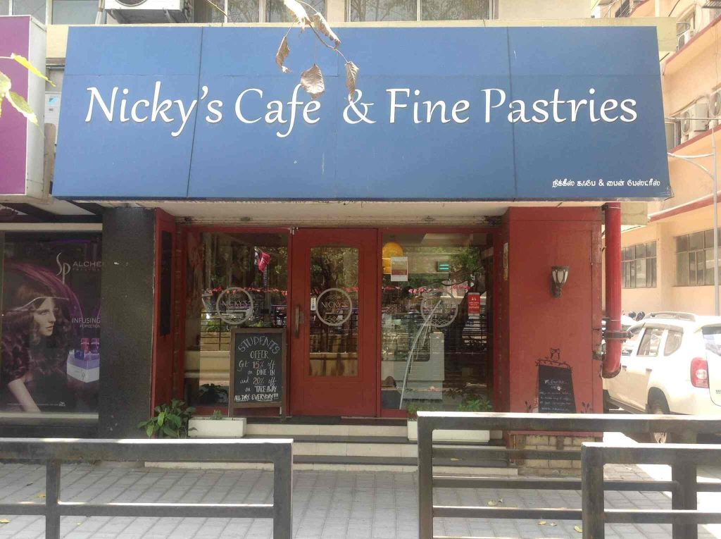 Nicky’s café and fine pastries, Egmore