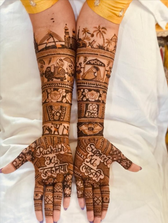 Royal Front Hand Mehndi Design