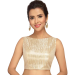 Sequin Boat Neck Long Sleeve Blouse main image 0
