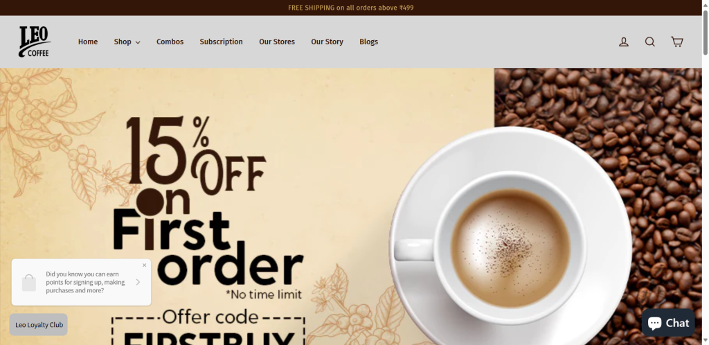 leo coffee brand in india